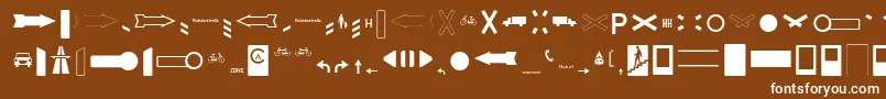 Подробнее о шрифте ZeichenDreihundertAlt Шрифт ZeichenDreihundertAlt – белые шрифты на коричневом фоне