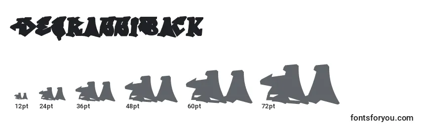 DegrassiBack Font Sizes