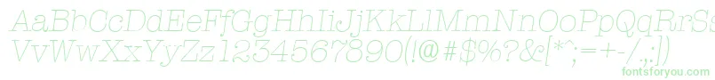 fuente TypewriterserialXlightItalic – Fuentes Verdes