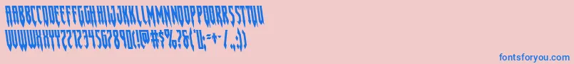 Gotharcticaleft Font – Blue Fonts on Pink Background