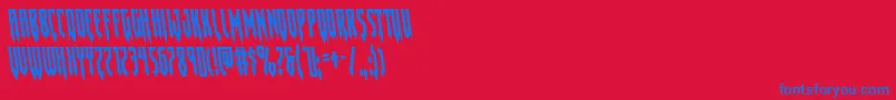 Gotharcticaleft Font – Blue Fonts on Red Background