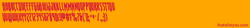Gotharcticaleft Font – Red Fonts on Orange Background