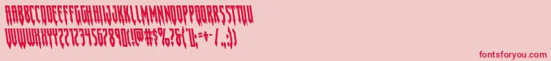 Gotharcticaleft Font – Red Fonts on Pink Background