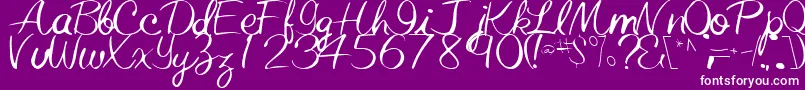 ElasticRegularTtstd Font – White Fonts on Purple Background