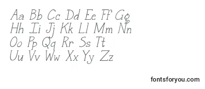 Jandasnickerdoodleserifitalic-fontti