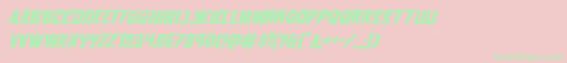 Vorvolakaital Font – Green Fonts on Pink Background