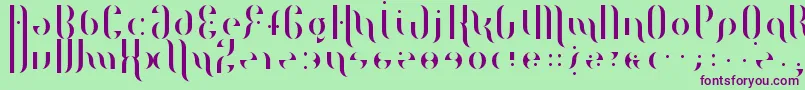 MagentaFlow Font – Purple Fonts on Green Background