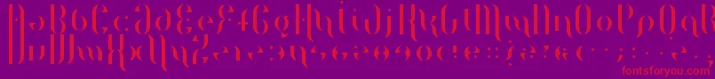 MagentaFlow Font – Red Fonts on Purple Background