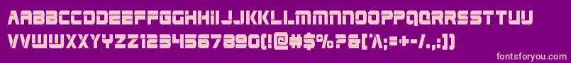 Edgeracercond Font – Pink Fonts on Purple Background