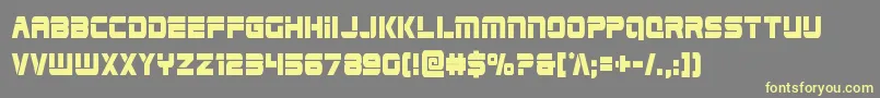 Edgeracercond Font – Yellow Fonts on Gray Background