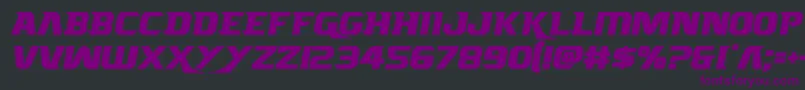 Borgsquad Font – Purple Fonts on Black Background