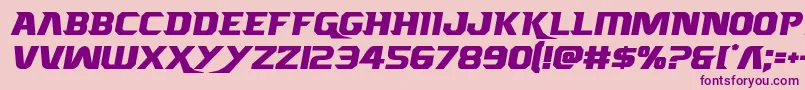 Borgsquad Font – Purple Fonts on Pink Background