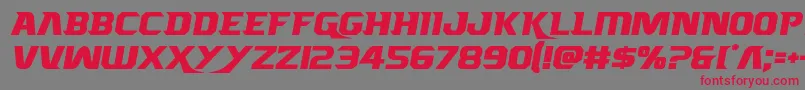 Borgsquad Font – Red Fonts on Gray Background