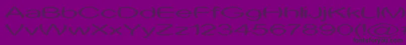 Шрифт ObtuseOne – чёрные шрифты на фиолетовом фоне