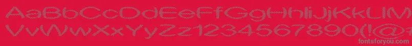 ObtuseOne Font – Gray Fonts on Red Background