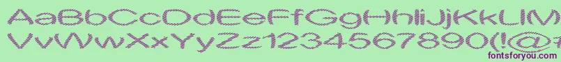 ObtuseOne Font – Purple Fonts on Green Background