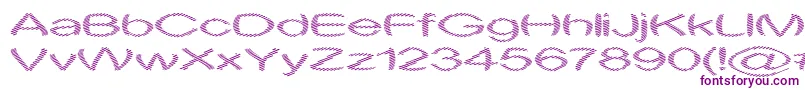 ObtuseOne-Schriftart – Violette Schriften auf weißem Hintergrund