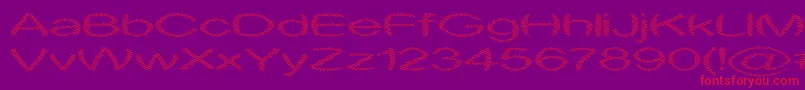 ObtuseOne Font – Red Fonts on Purple Background