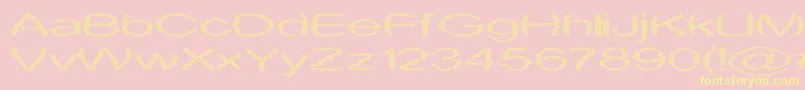 ObtuseOne Font – Yellow Fonts on Pink Background