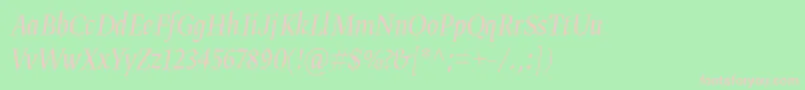 Gretadisnarproligita Font – Pink Fonts on Green Background