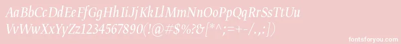 Gretadisnarproligita Font – White Fonts on Pink Background