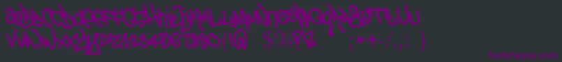 fuente TagTheotetic – Fuentes Moradas Sobre Fondo Negro
