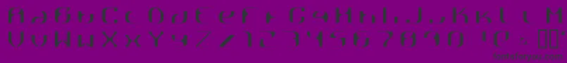 Шрифт RГҐttpick – чёрные шрифты на фиолетовом фоне