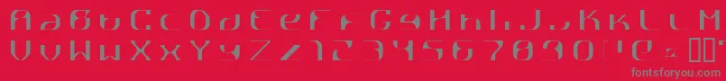 RГҐttpick Font – Gray Fonts on Red Background