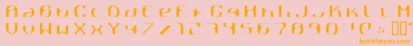 RГҐttpick Font – Orange Fonts on Pink Background