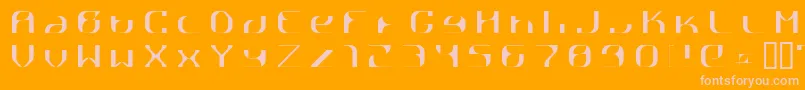 RГҐttpick Font – Pink Fonts on Orange Background