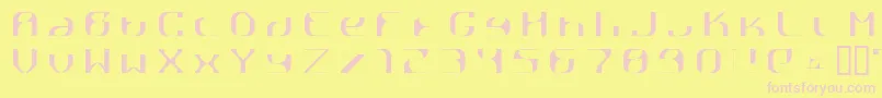 RГҐttpick Font – Pink Fonts on Yellow Background