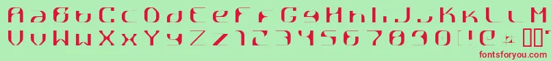 RГҐttpick Font – Red Fonts on Green Background