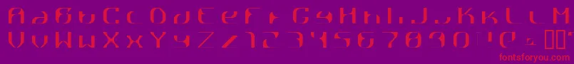 RГҐttpick Font – Red Fonts on Purple Background