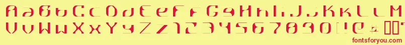 RГҐttpick Font – Red Fonts on Yellow Background