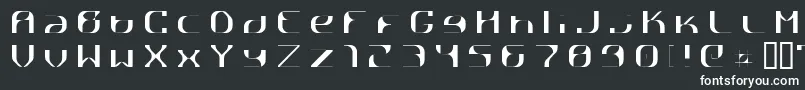 RГҐttpick-Schriftart – Weiße Schriften auf schwarzem Hintergrund