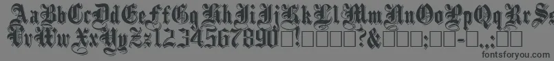 ShadowedBlack Font – Black Fonts on Gray Background