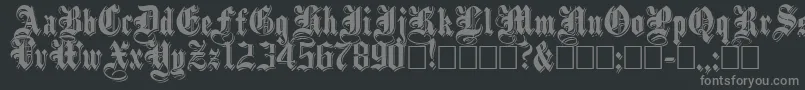 ShadowedBlack Font – Gray Fonts on Black Background