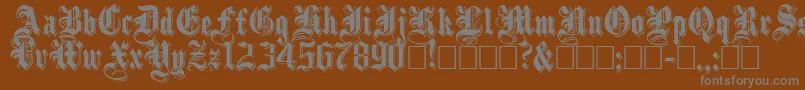 ShadowedBlack Font – Gray Fonts on Brown Background