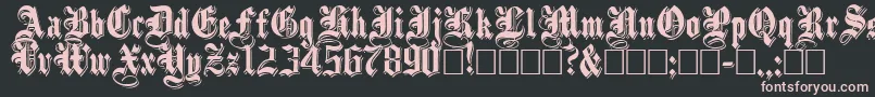 ShadowedBlack Font – Pink Fonts on Black Background