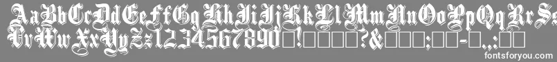 ShadowedBlack Font – White Fonts on Gray Background