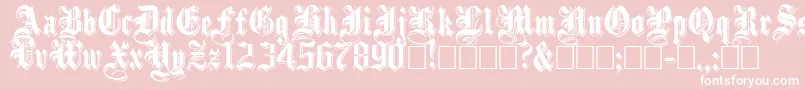 ShadowedBlack Font – White Fonts on Pink Background