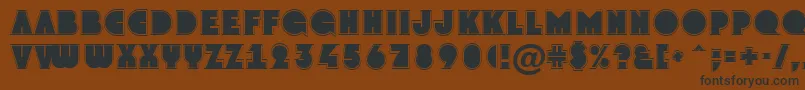 GrotogrNormal Font – Black Fonts on Brown Background