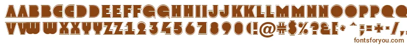 GrotogrNormal-fontti – ruskeat fontit valkoisella taustalla