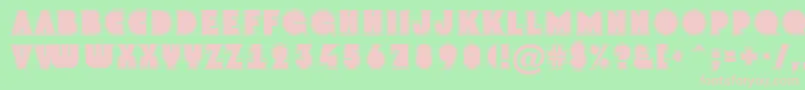 GrotogrNormal Font – Pink Fonts on Green Background