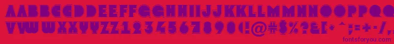 GrotogrNormal Font – Purple Fonts on Red Background