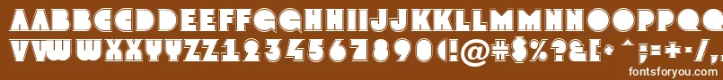 GrotogrNormal Font – White Fonts on Brown Background