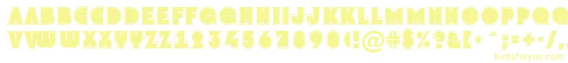 Шрифт GrotogrNormal – жёлтые шрифты