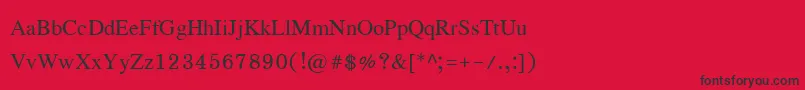 Eucrosiaupc Font – Black Fonts on Red Background