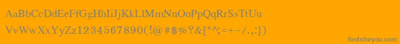Eucrosiaupc Font – Gray Fonts on Orange Background