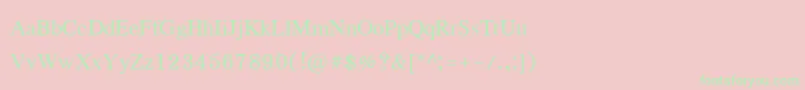 Eucrosiaupc Font – Green Fonts on Pink Background